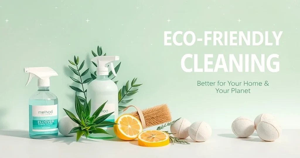 Eco-friendly products for cleaning, promoting sustainability and health.